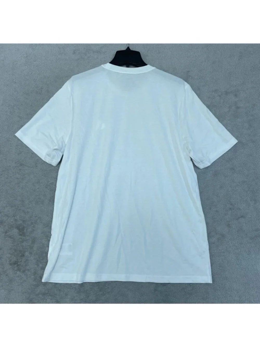 NWT Adidas Men's L White Logo T-Shirt Cotton Blend Short Sleeve